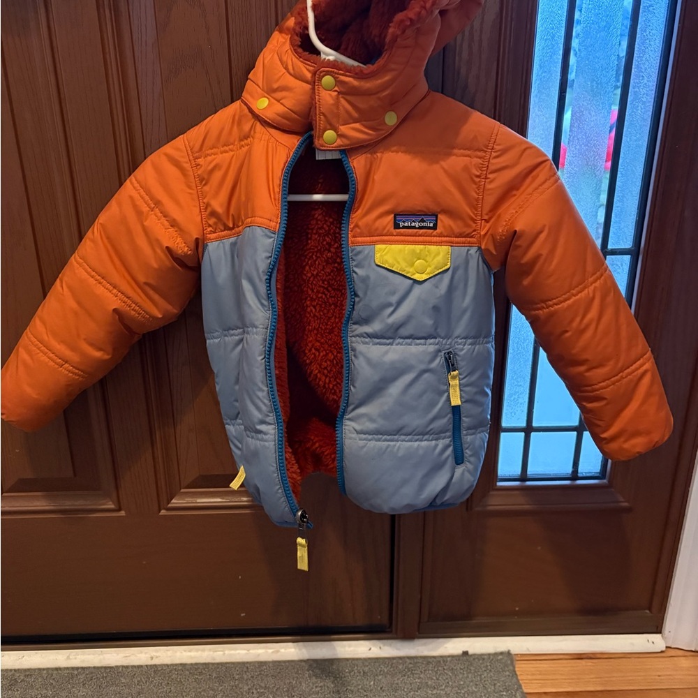 Patagonia Kids' Orange and Blue Jacket
